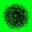 もじゃもじゃ黒