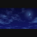 夜空（三日月）