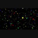 紙ふぶきのループ（フルHD）色つき（6色）