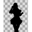 メイドさん　シルエット