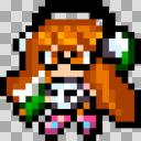 ドット絵のスプラトゥーンよりイカちゃんです アイコンなどに ニコニ コモンズ