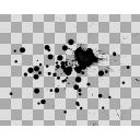 墨の飛沫痕その一 透過素材 ニコニ コモンズ