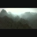 岩山の空撮アニメーションその①　【ナチュラルな朝もやver】