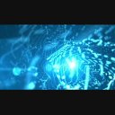水中で揺らめくパーティクルのループ（フルHD）