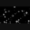 Cube背景ループ素材 黒背景 白オブジェクト ニコニ コモンズ