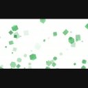 Cube背景ループ素材 白背景 緑オブジェクト ニコニ コモンズ