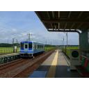 伊勢鉄道徳田駅のホーム