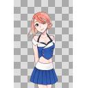 透過キャラ絵（SF/20代女性）