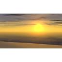 砂浜ＣＧ（夕方）