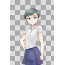 透過キャラ絵（10代/学生/女性）