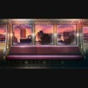 【公式】電車の中のウナ_背景のみ