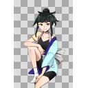透過キャラ絵（和装/女性）