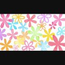 回る水彩の花　A
