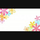 回る水彩の花　B