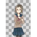 透過キャラ絵（10代/女子学生）