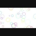 ポップなループする背景（カラフルな波紋）