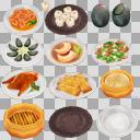 中華料理セット(3D・CG)