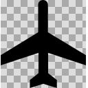 飛行機のシルエット