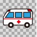 【素材】救急車