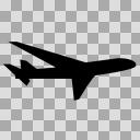 飛行機２ 図形シルエット ニコニ コモンズ