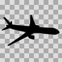 最も人気のある シルエット 白黒 飛行機 イラスト