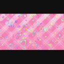 ループする背景 ピンクのチェックにシャボン玉とパーティクル ニコニ コモンズ