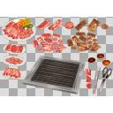 焼肉セット(3D・CG)