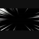 シンプル集中線