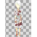 毒入りスープの女の子　短髪ver.　目閉じ　微笑