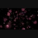 ループする背景（ハートとパーティクル奥から　合成用）