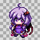 ドット絵のミニゆかり(視線右)です。アイコンなどに