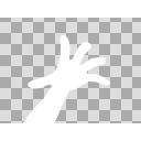 手のシルエット 襲ってくる手２ 透過png素材 ニコニ コモンズ