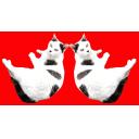 型抜きシンメトリー猫 野良猫 動物 ニコニ コモンズ