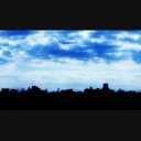 青空と街