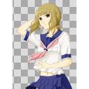 たなびくセーラー娘