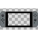任天堂Switch グレイ  画面PNG 透けバック