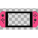任天堂Switch ピンク  画面PNG 透けバック