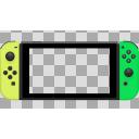 任天堂Switch 黄＋緑 画面PNG 透けバック - ニコニコモンズ