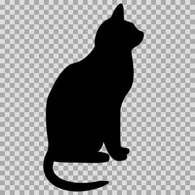 猫の横顔 図形シルエット ニコニ コモンズ