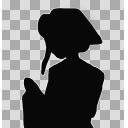 シルエット女性２