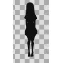 立ち絵 シルエット 女性 手を振る ニコニ コモンズ