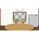 テレビとちゃぶ台のある部屋
