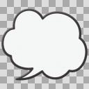 吹き出しもこもこ03