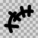 【モノクロアイコン】ゲラゲラ02