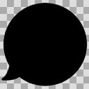 モノクロアイコン ギザギザ吹き出し02 ニコニ コモンズ