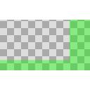 1080p向けL字半透明枠　緑