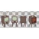 レトロなテレビ(3D・CG)