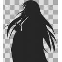 シルエット女性4