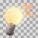 感情アイコン ひらめき アイディア 思いつき 電球 ニコニ コモンズ