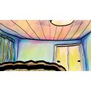 【背景】ひとり部屋　天井